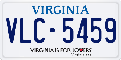 VA license plate VLC5459
