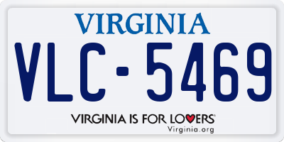 VA license plate VLC5469