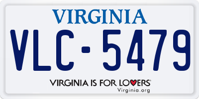 VA license plate VLC5479
