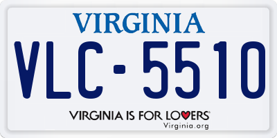 VA license plate VLC5510