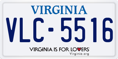 VA license plate VLC5516