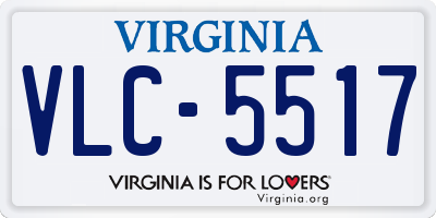 VA license plate VLC5517