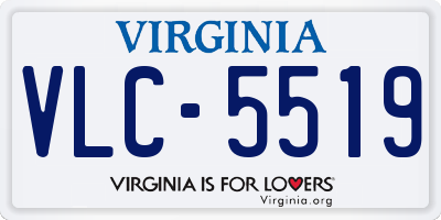 VA license plate VLC5519