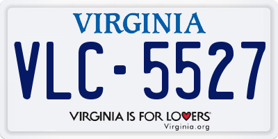 VA license plate VLC5527