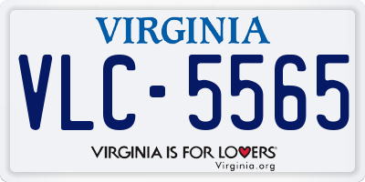 VA license plate VLC5565