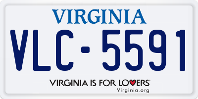 VA license plate VLC5591