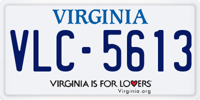 VA license plate VLC5613