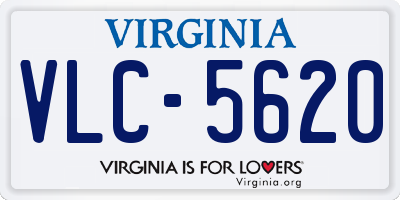 VA license plate VLC5620
