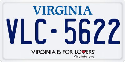 VA license plate VLC5622