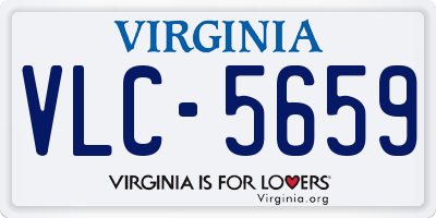 VA license plate VLC5659