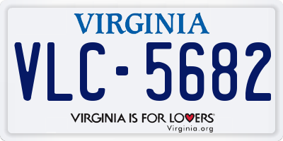 VA license plate VLC5682