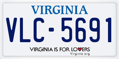 VA license plate VLC5691