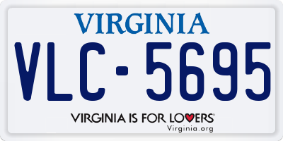 VA license plate VLC5695