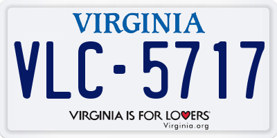 VA license plate VLC5717