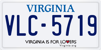VA license plate VLC5719