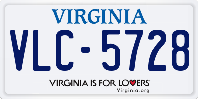 VA license plate VLC5728