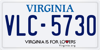 VA license plate VLC5730