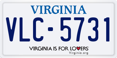 VA license plate VLC5731