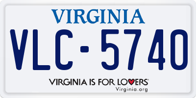 VA license plate VLC5740