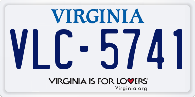 VA license plate VLC5741