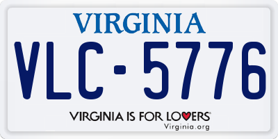 VA license plate VLC5776