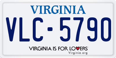 VA license plate VLC5790