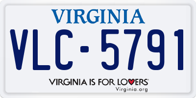 VA license plate VLC5791