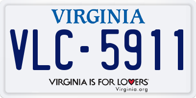 VA license plate VLC5911