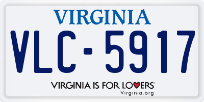 VA license plate VLC5917