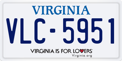 VA license plate VLC5951