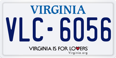 VA license plate VLC6056