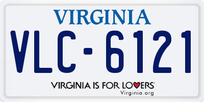 VA license plate VLC6121