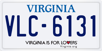 VA license plate VLC6131