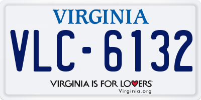 VA license plate VLC6132