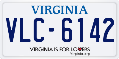 VA license plate VLC6142