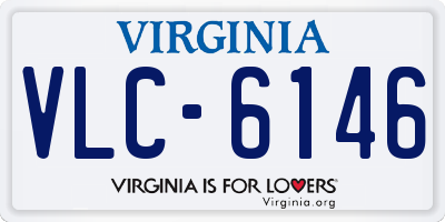 VA license plate VLC6146