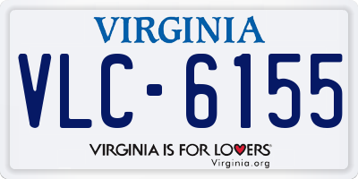 VA license plate VLC6155