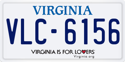 VA license plate VLC6156