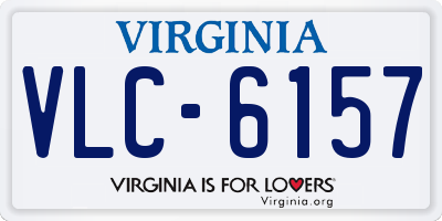 VA license plate VLC6157