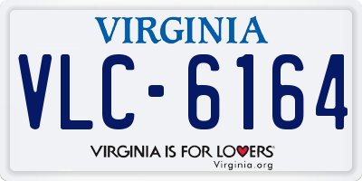 VA license plate VLC6164