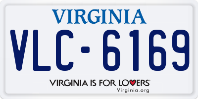 VA license plate VLC6169
