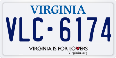 VA license plate VLC6174