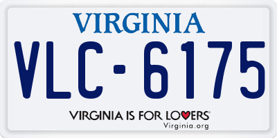 VA license plate VLC6175