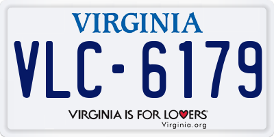 VA license plate VLC6179