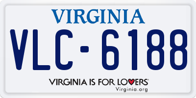 VA license plate VLC6188