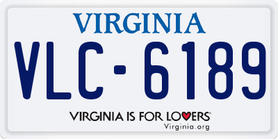 VA license plate VLC6189