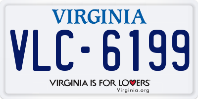VA license plate VLC6199
