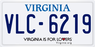 VA license plate VLC6219