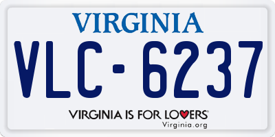 VA license plate VLC6237