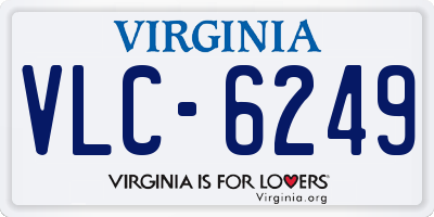 VA license plate VLC6249